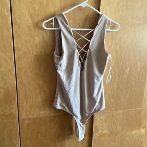 Nude sexy bodysuit
